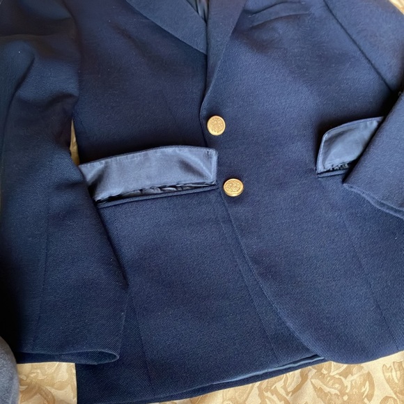 Women's Black Blazer with Gold Buttons - Picture 7 of 10